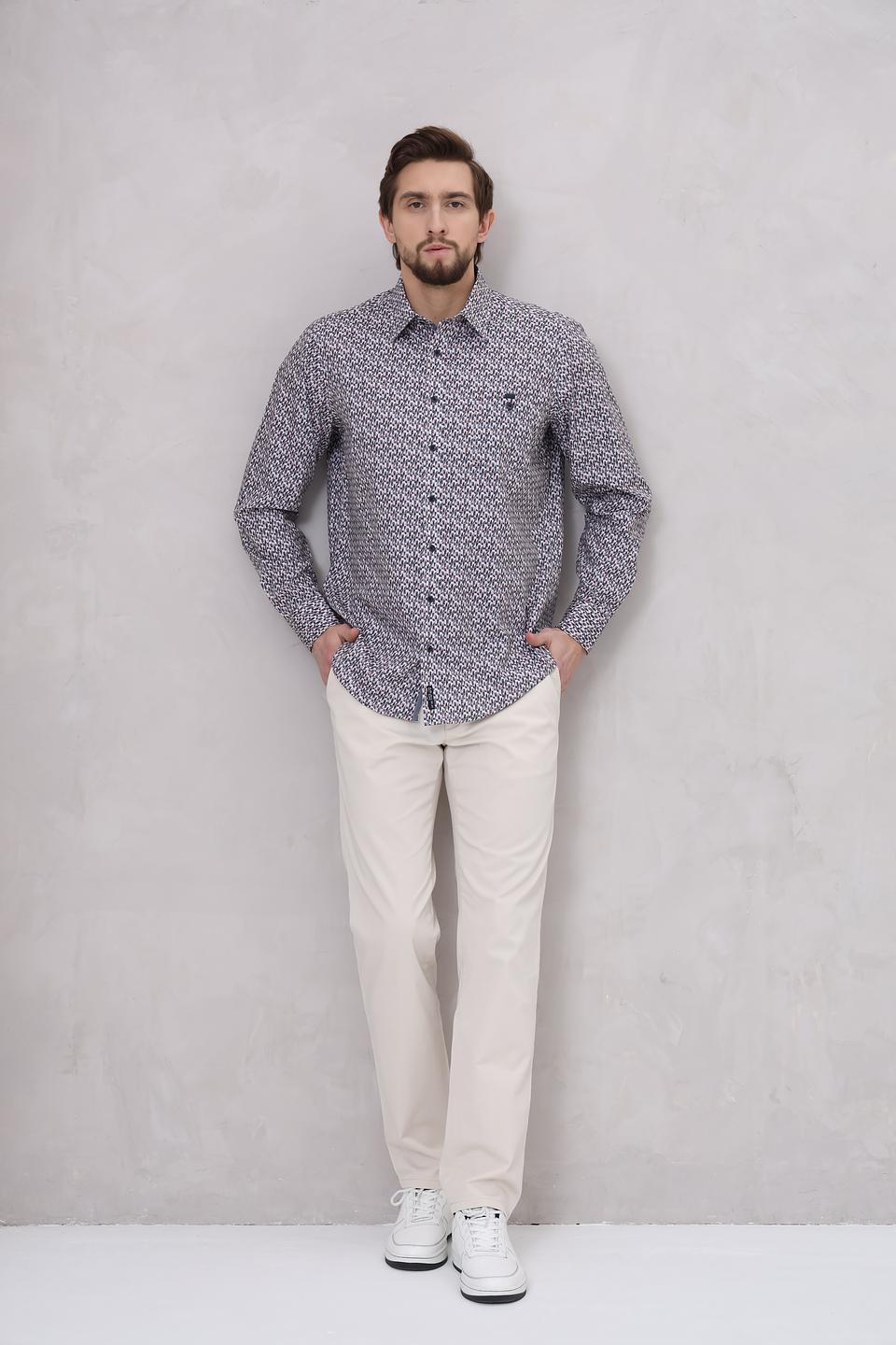 Рубашка Casa Moda с геометрическим принтом