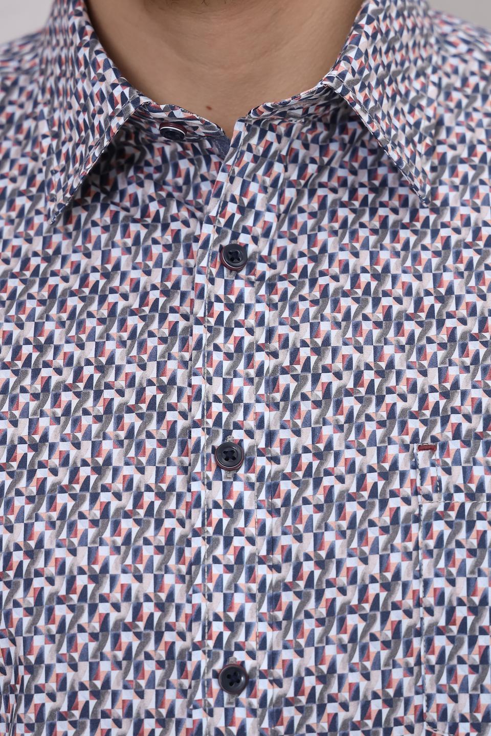 Рубашка Casa Moda с геометрическим принтом