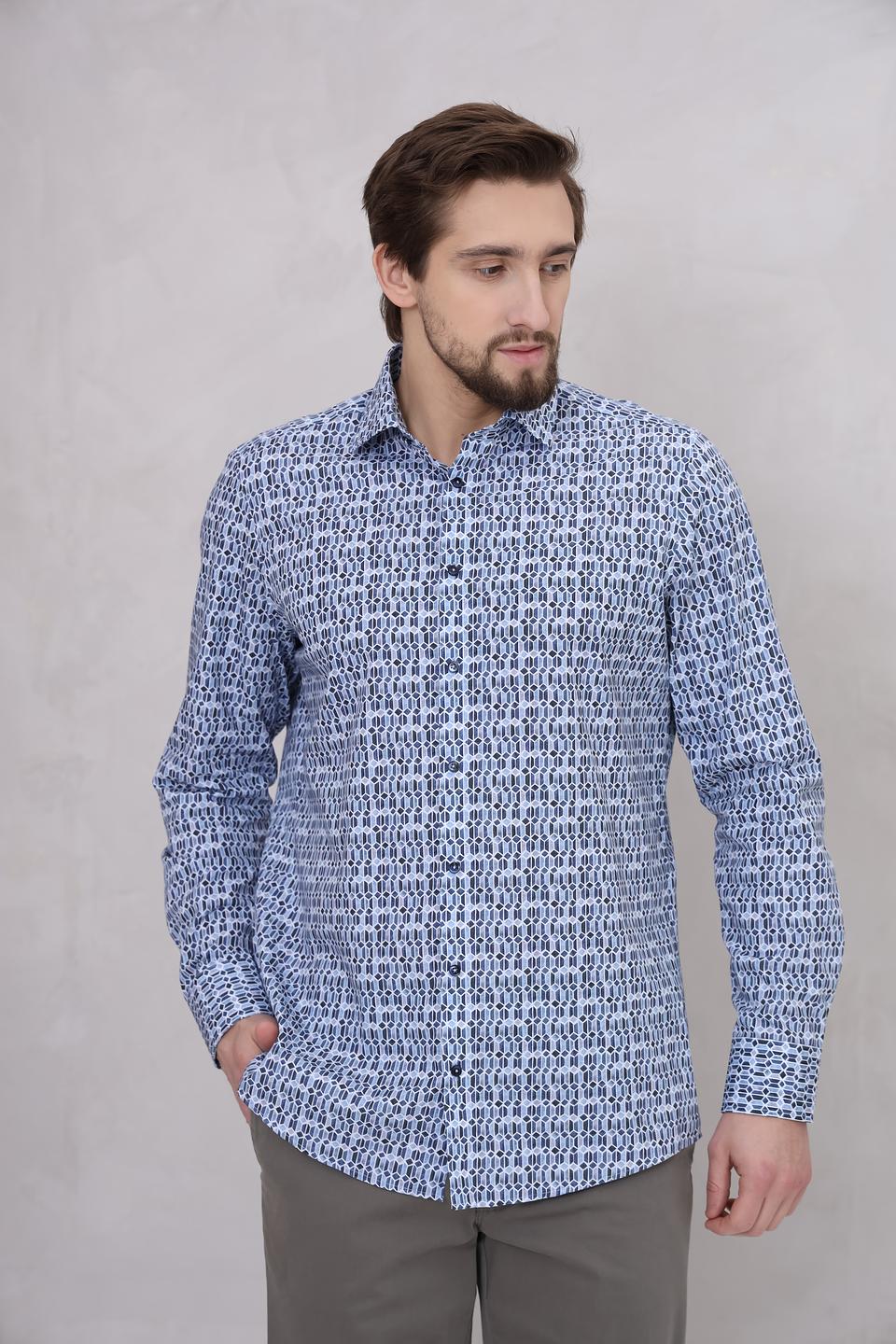 Рубашка Venti с геометрическим принтом
