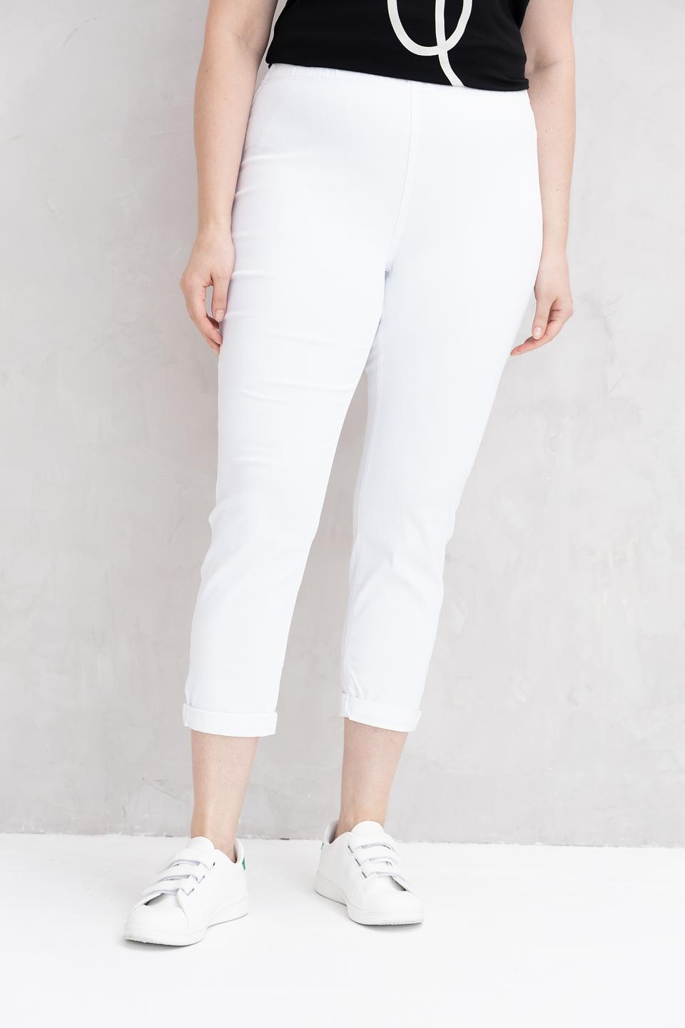 Джинсы капри Doris Streich белые