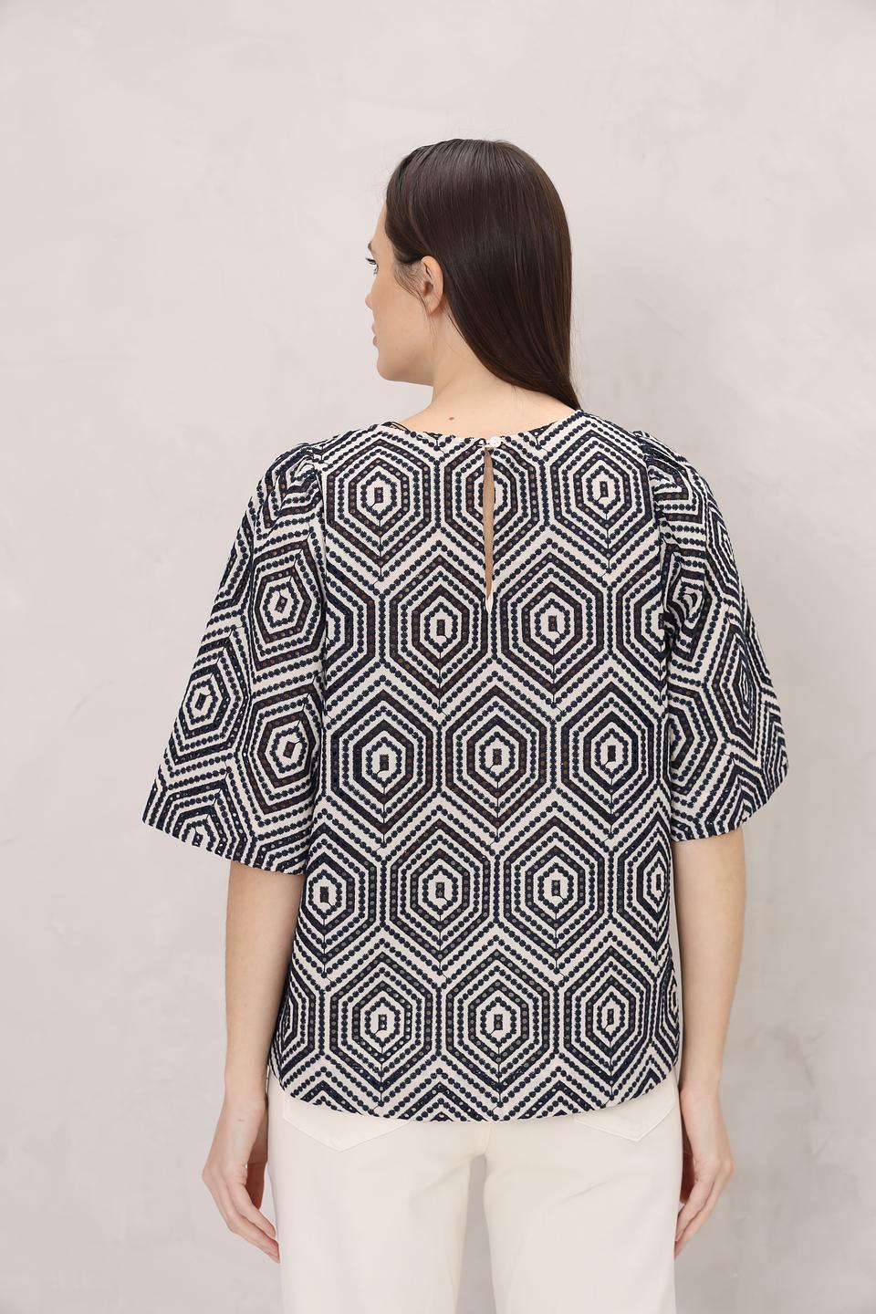 Блуза Seidensticker с геометрическим принтом