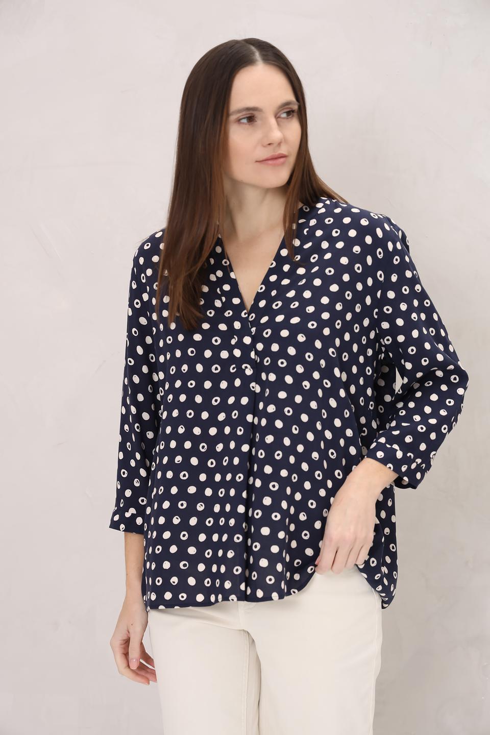 Блуза Seidensticker в горошек