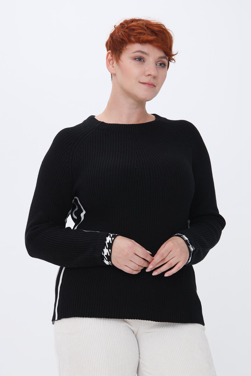 Пуловер Lebek с полосками