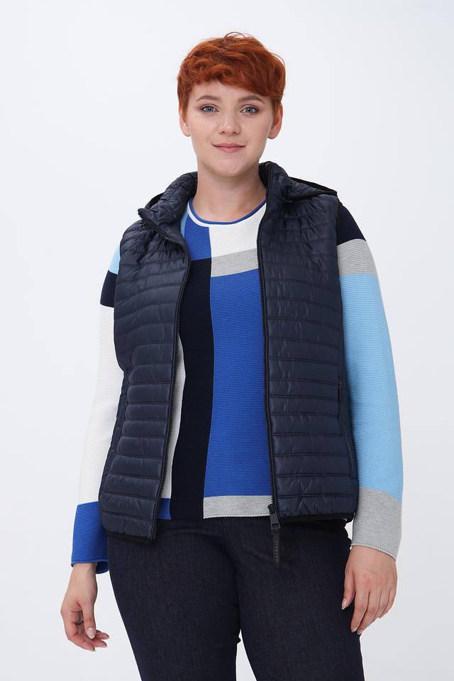 Жилет Lebek стеганый, темно-синий