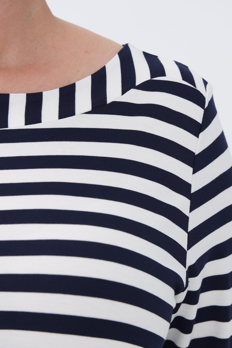 Платье Via Appia полоска и однотон