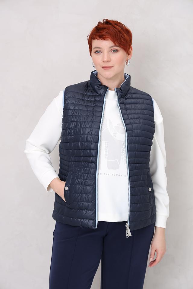 Жилет Lebek стеганый синий