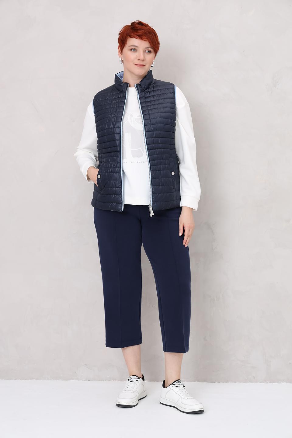 Жилет Lebek стеганый синий