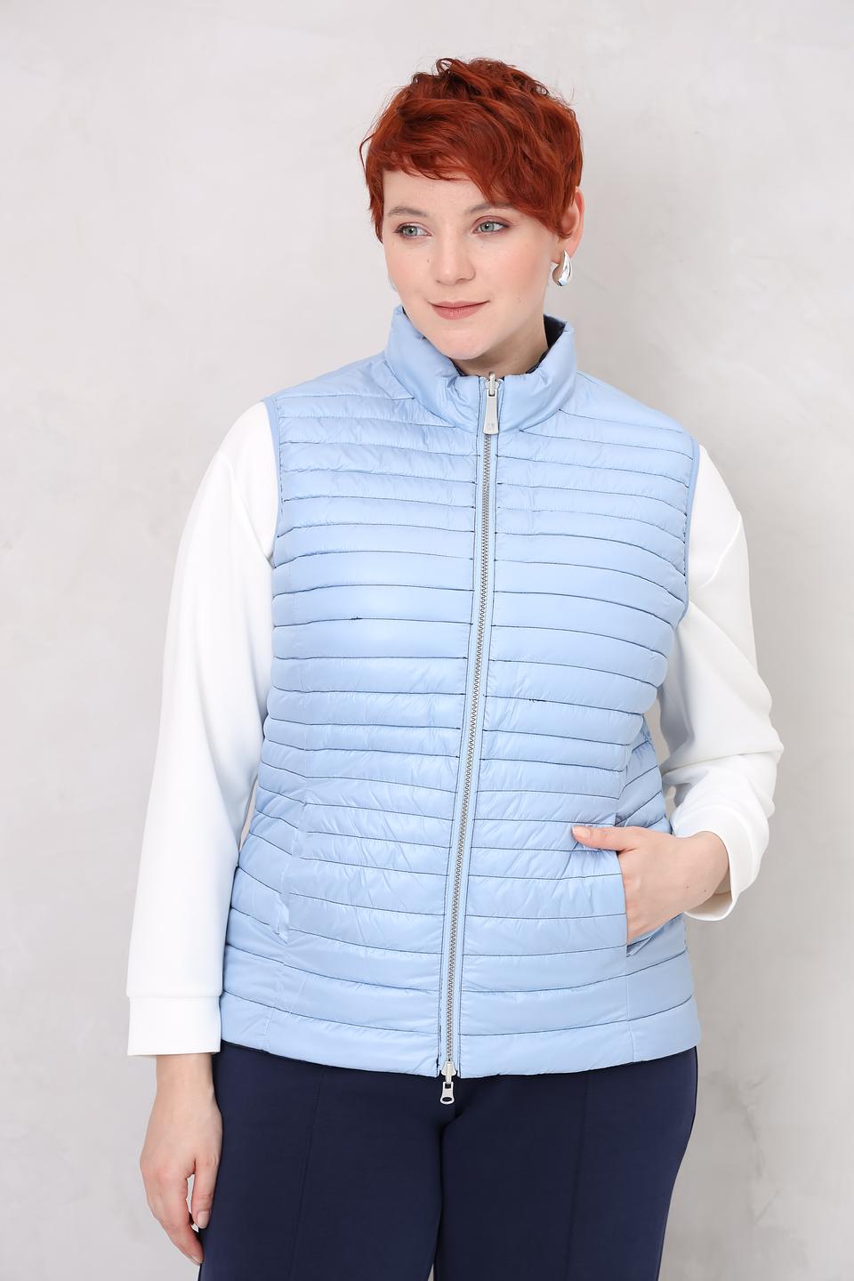 Жилет Lebek стеганый синий