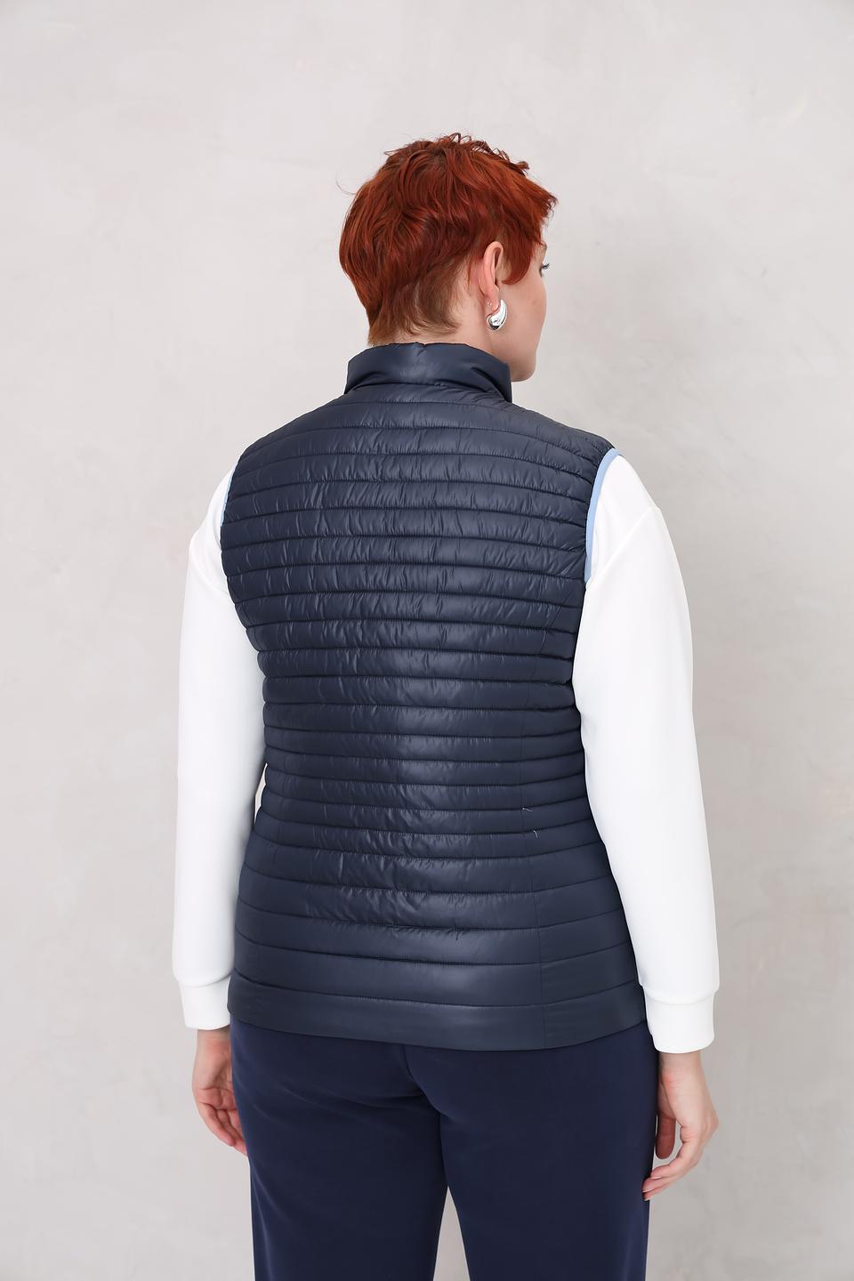 Жилет Lebek стеганый синий