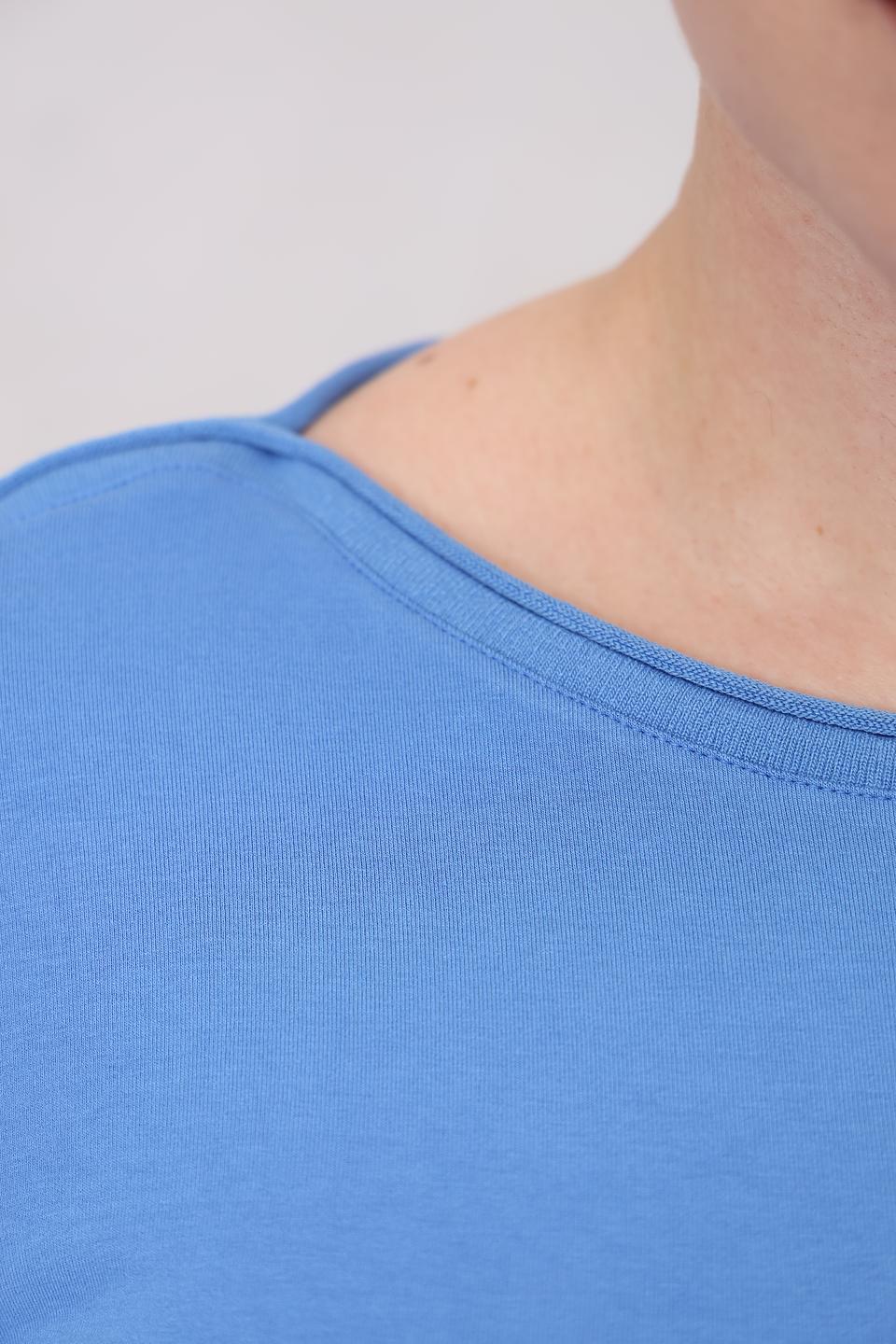 Футболка Lebek голубая