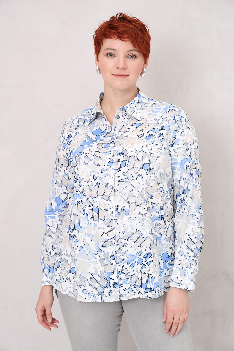 Блуза Lebek с абстрактным рисунком