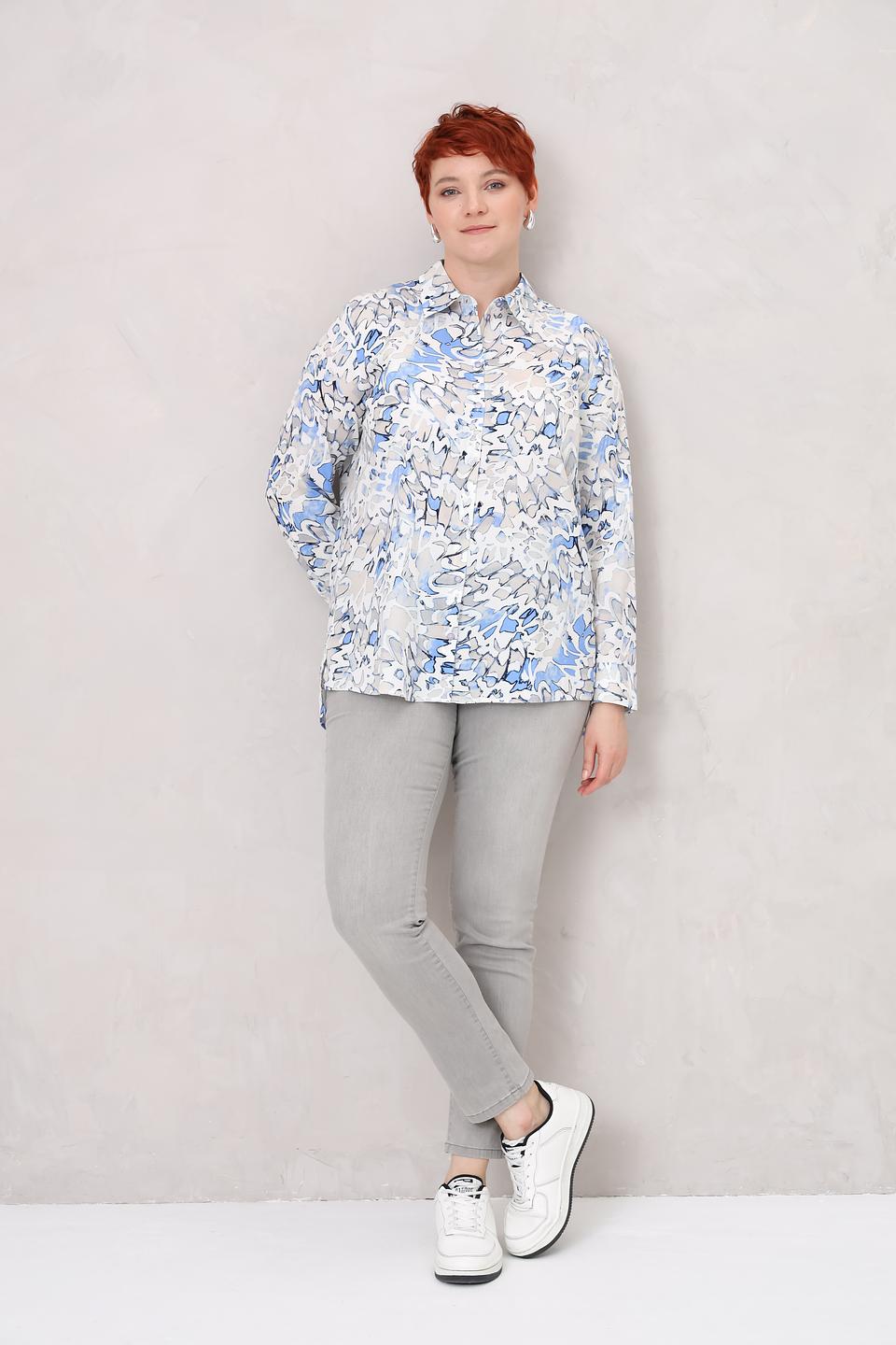 Блуза Lebek с абстрактным рисунком