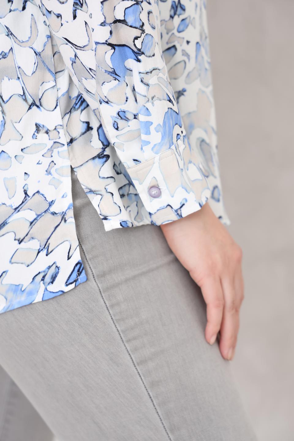 Блуза Lebek с абстрактным рисунком