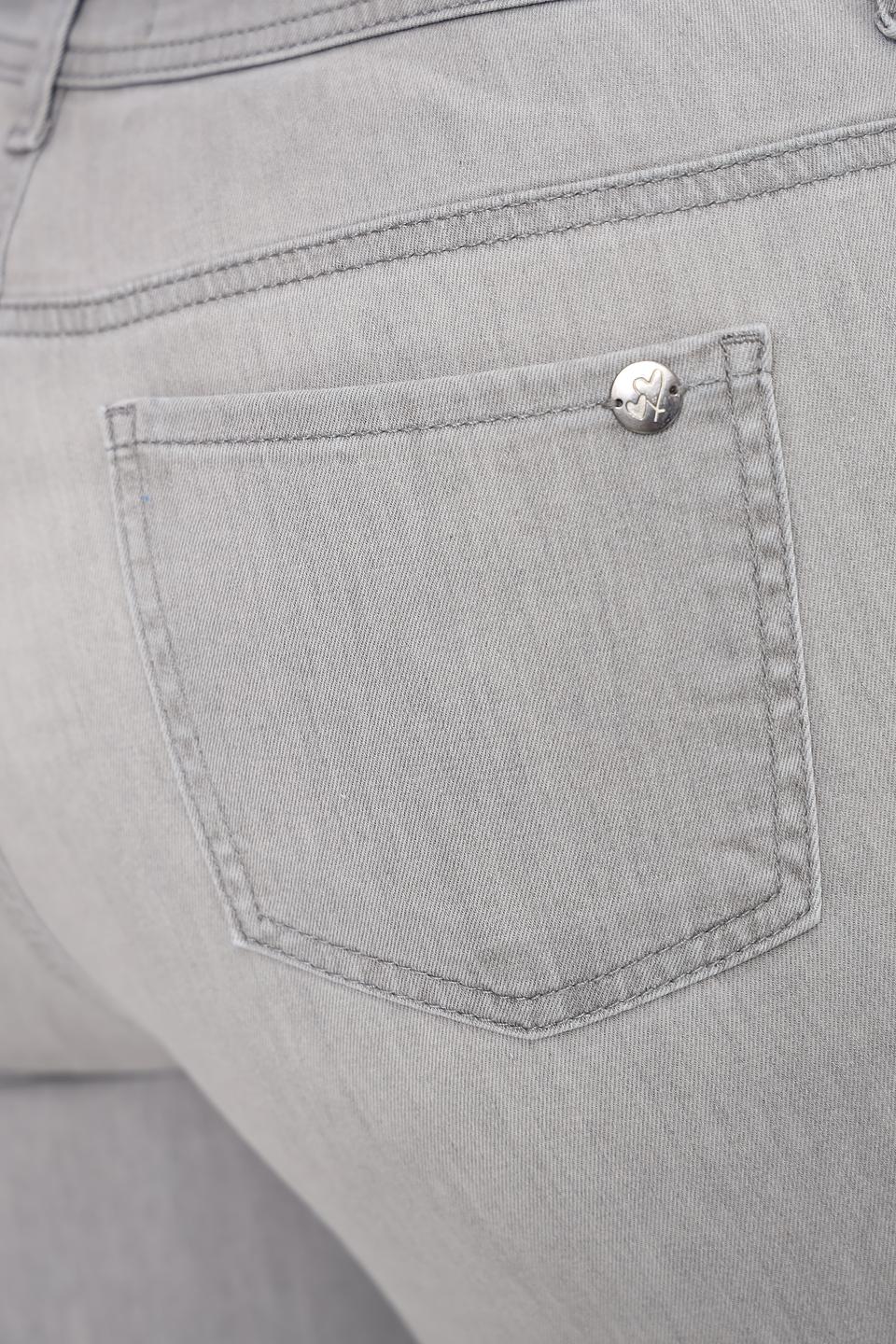 Джинсы Lebek серые с высокой посадкой