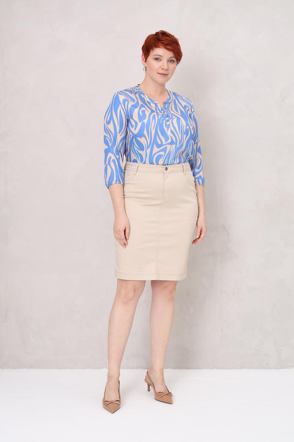 Юбка Barbara Lebek бежевая