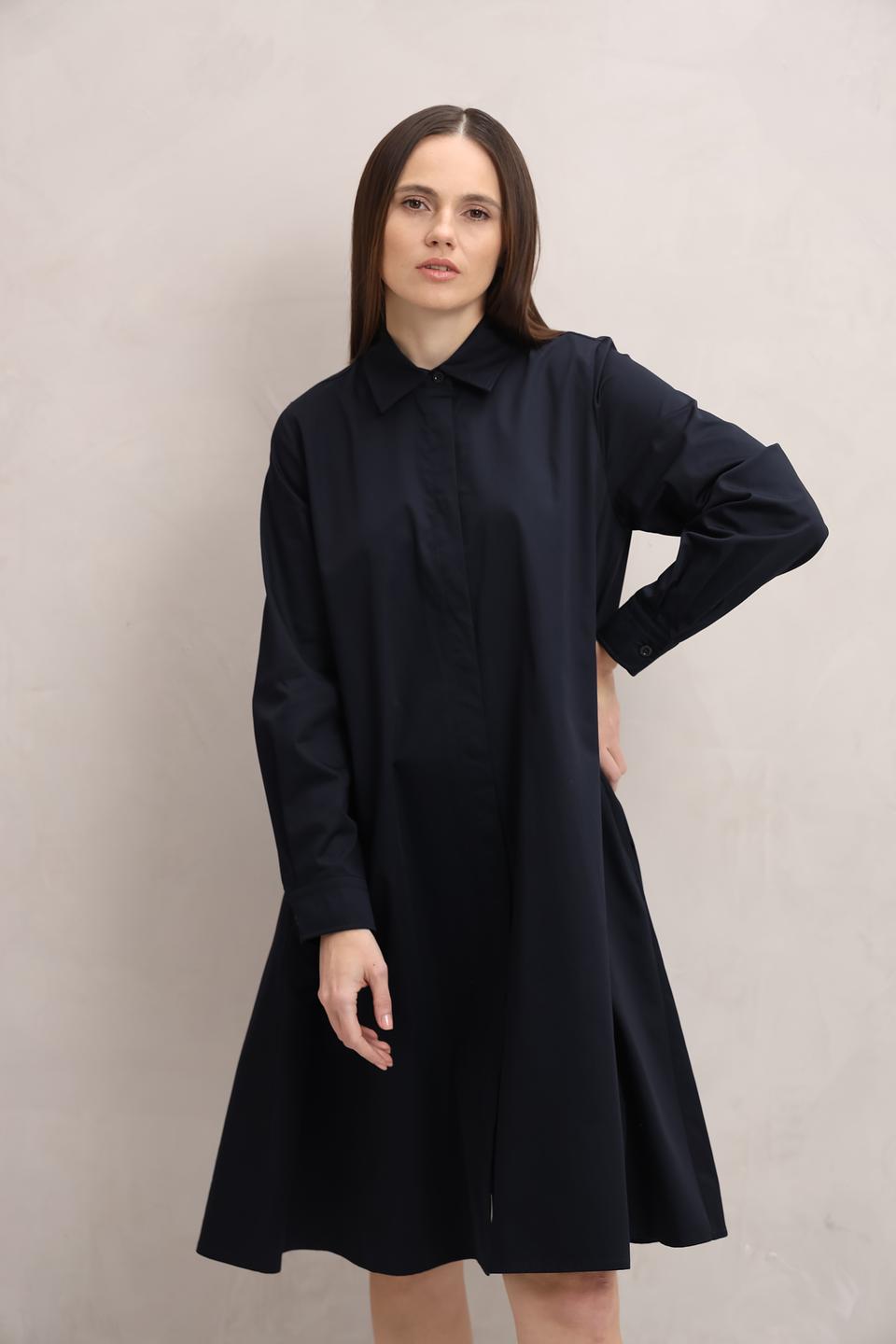 Платье рубашка Margittes тёмно-синее