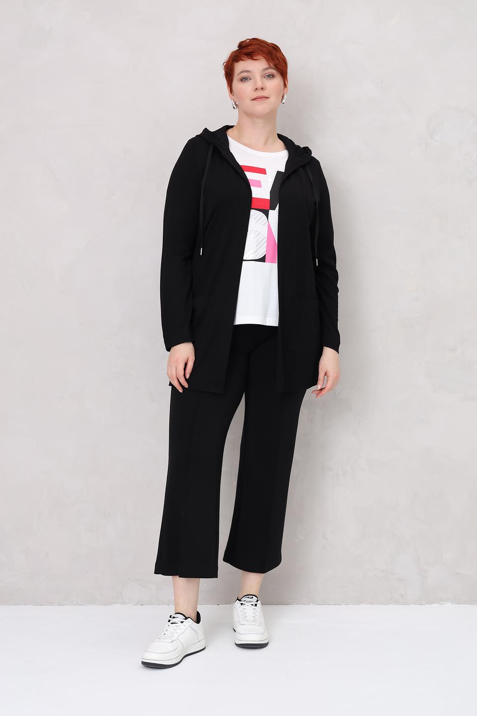 Жакет Via Appia чёрный с капюшоном