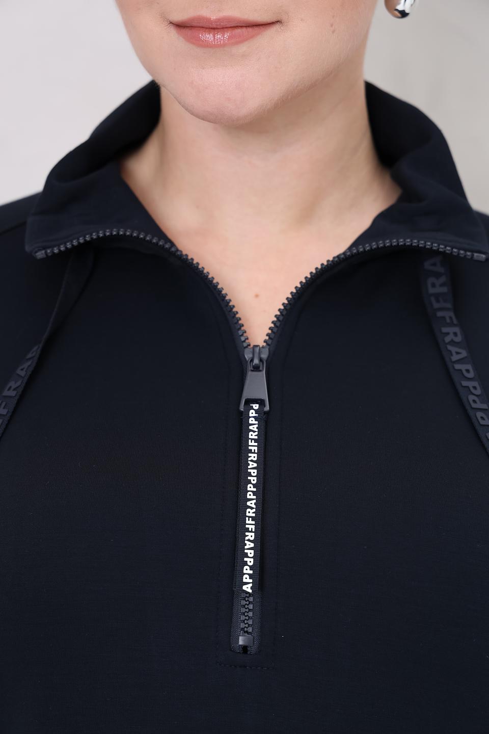 Платье Frapp трикотажное с молнией