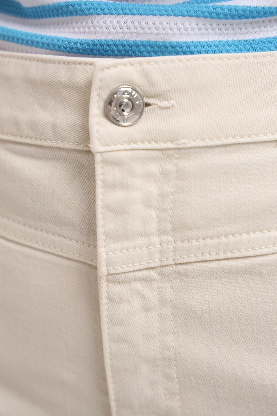 Джинсы Oui прямого кроя бежевые