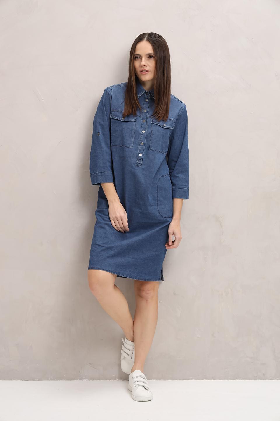 Платье рубашка Bianca джинсовое