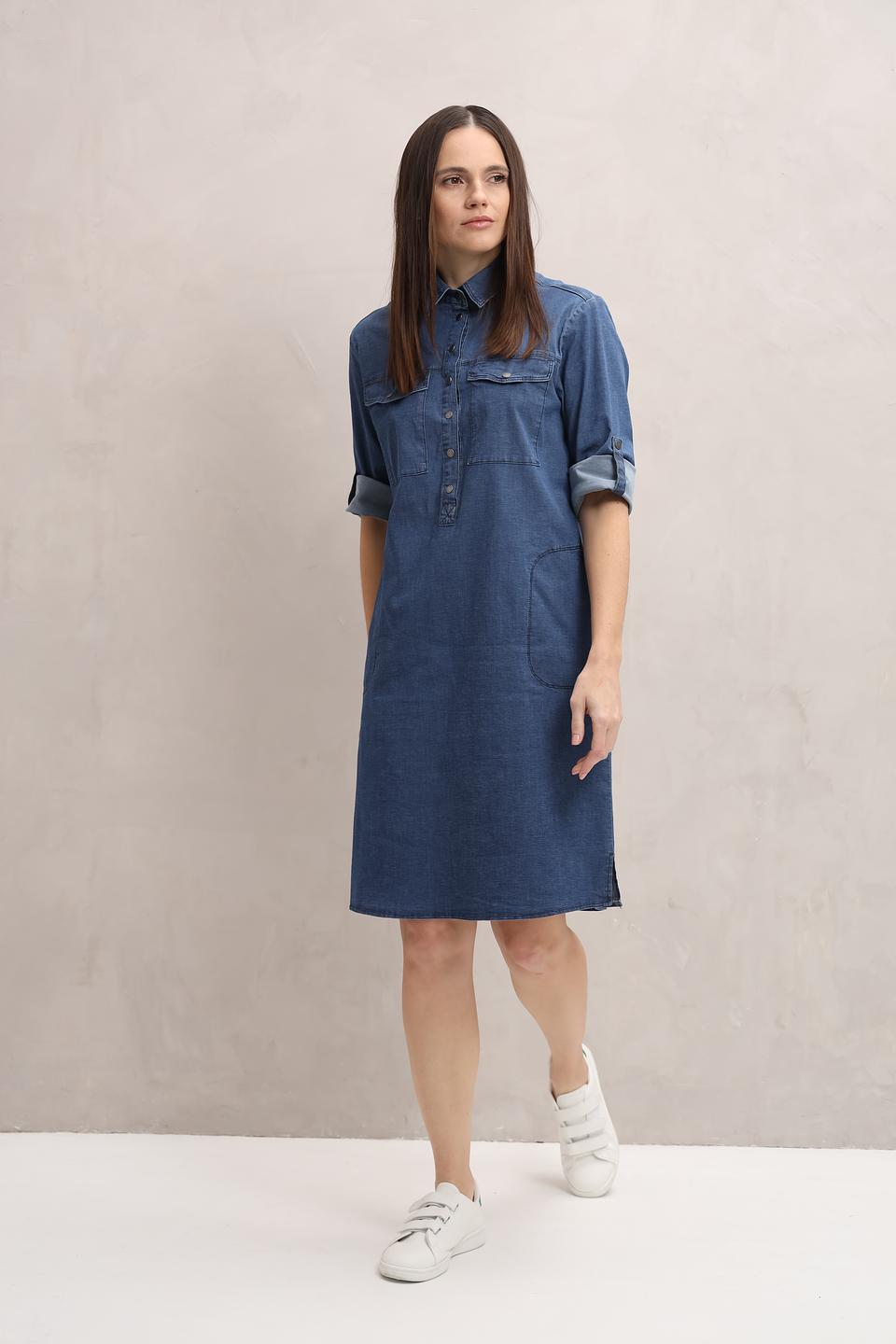 Платье рубашка Bianca джинсовое