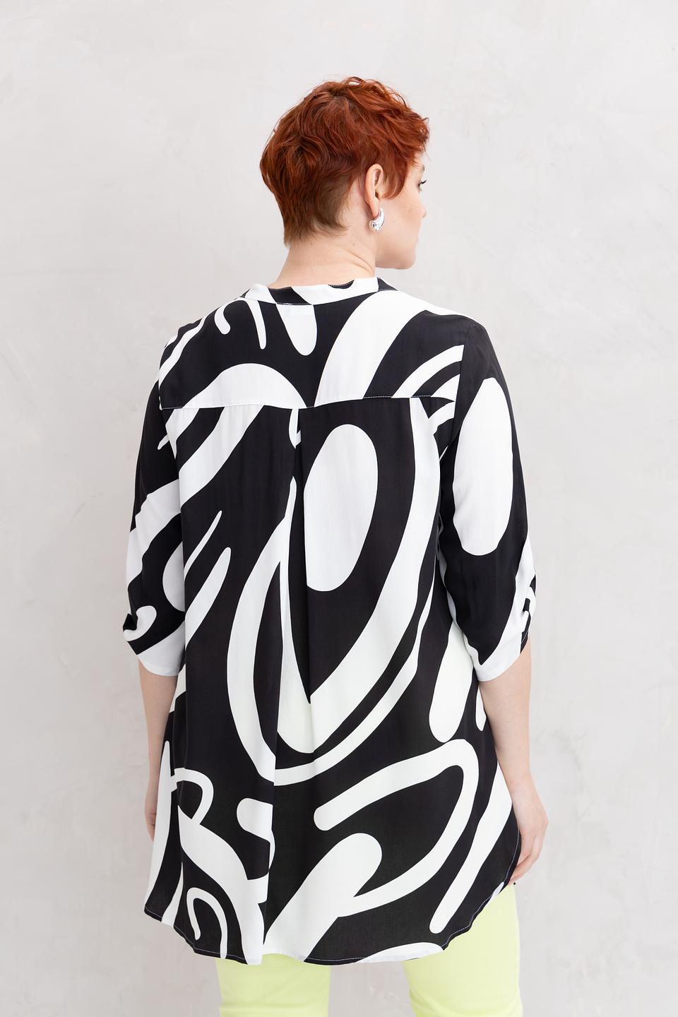 Блуза Doris Streich с абстрактным принтом