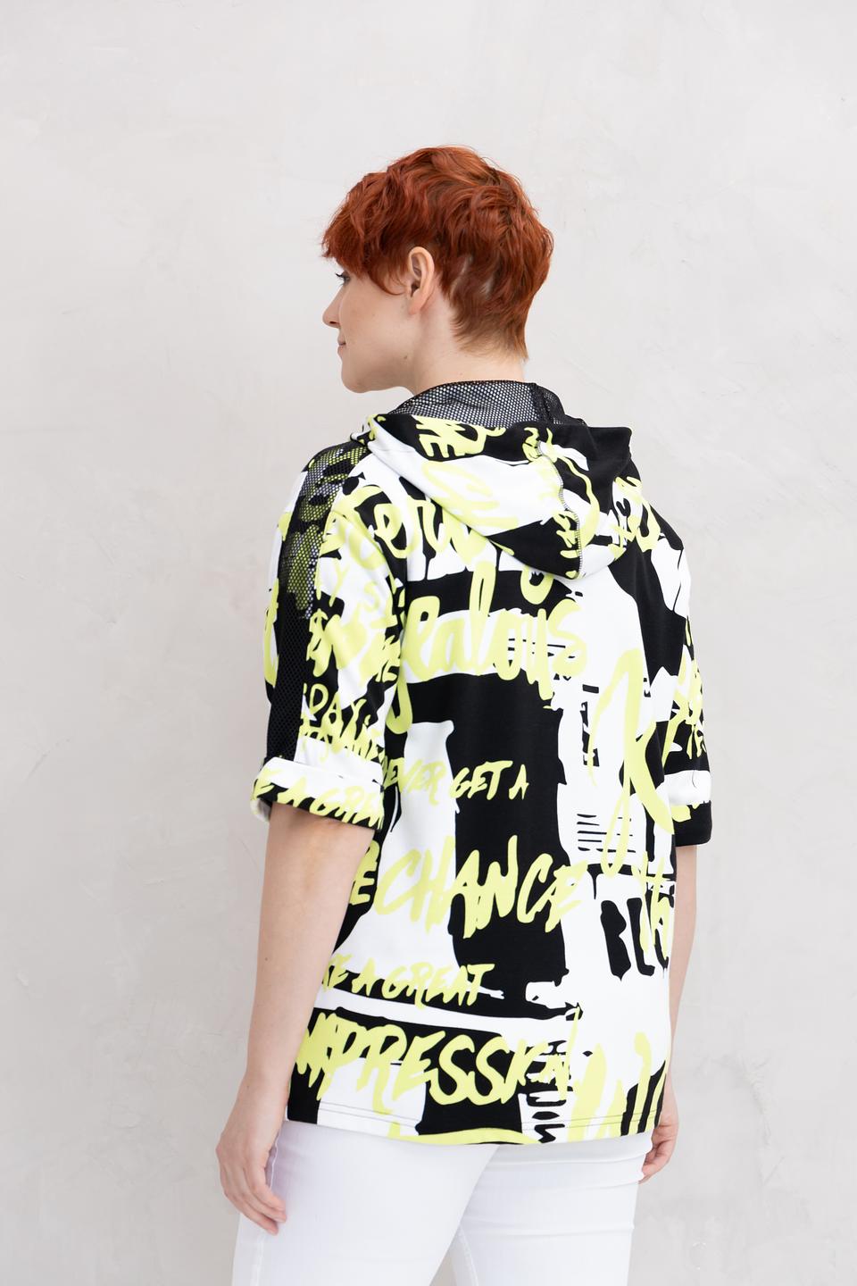 Жакет Doris Streich с принтом чёрный