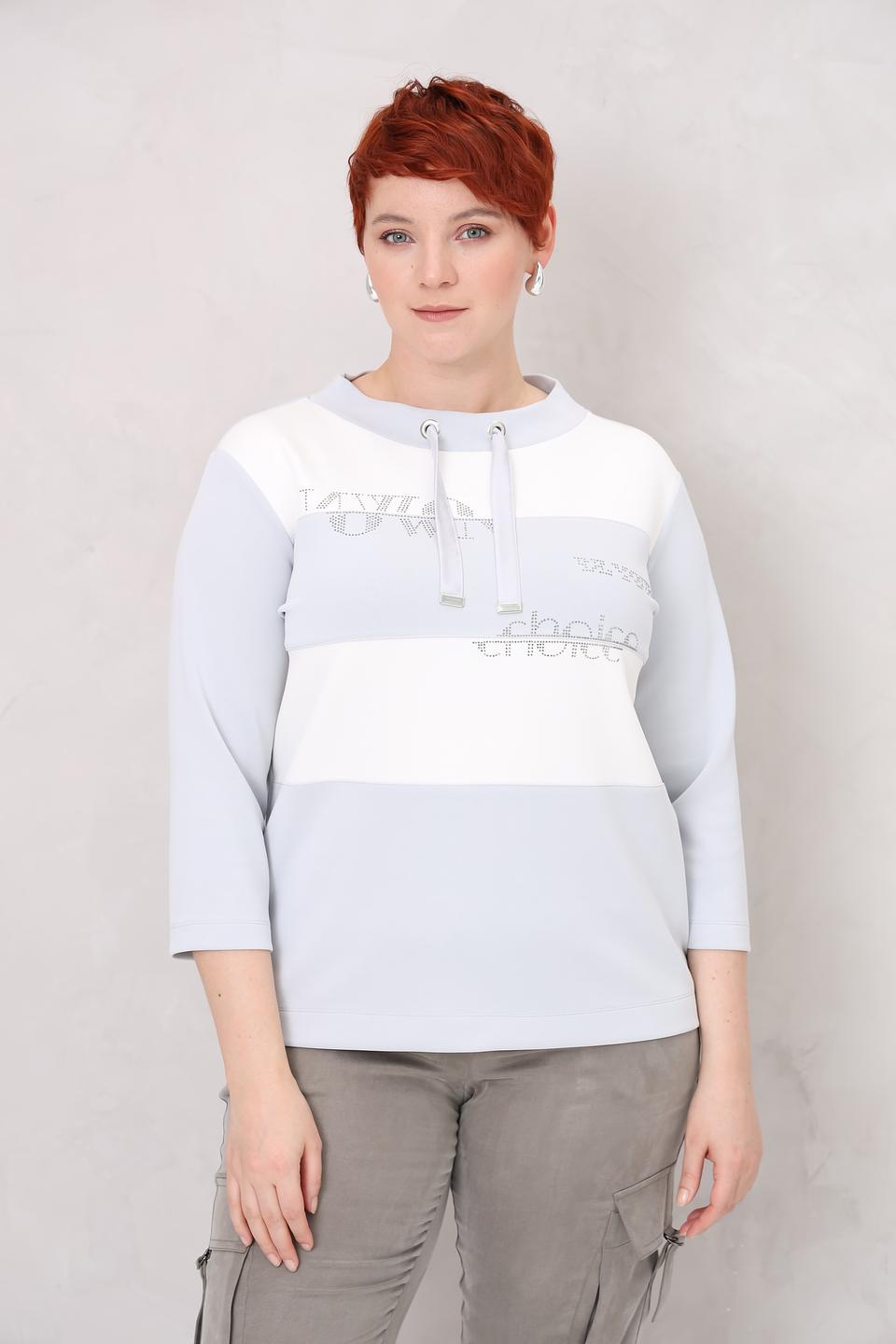 Пуловер Rabe collection светло-серый