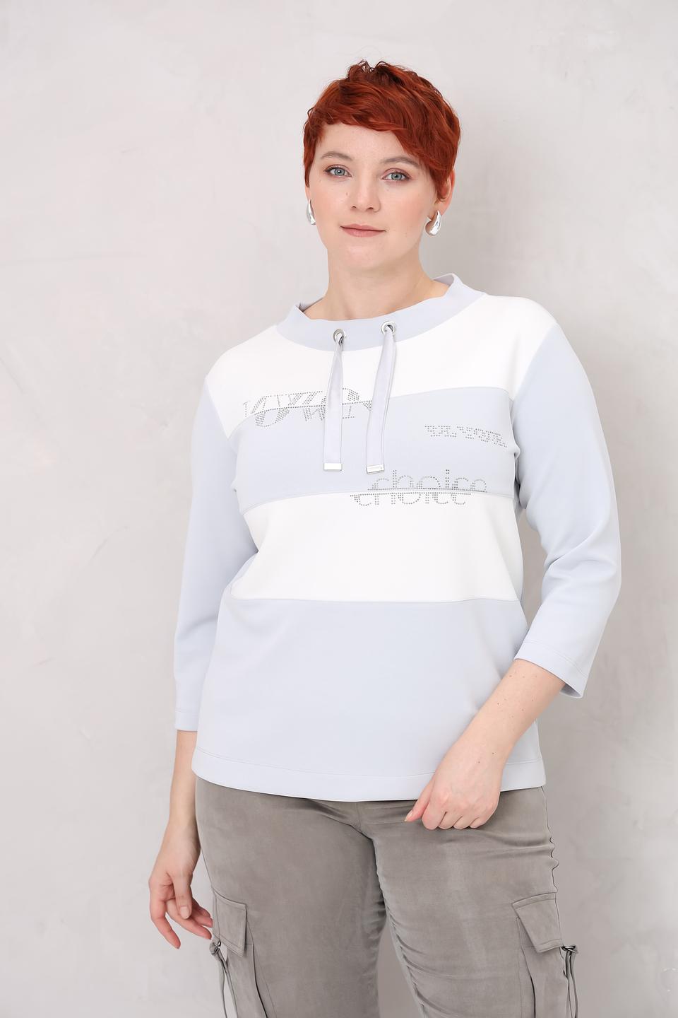 Пуловер Rabe collection светло-серый