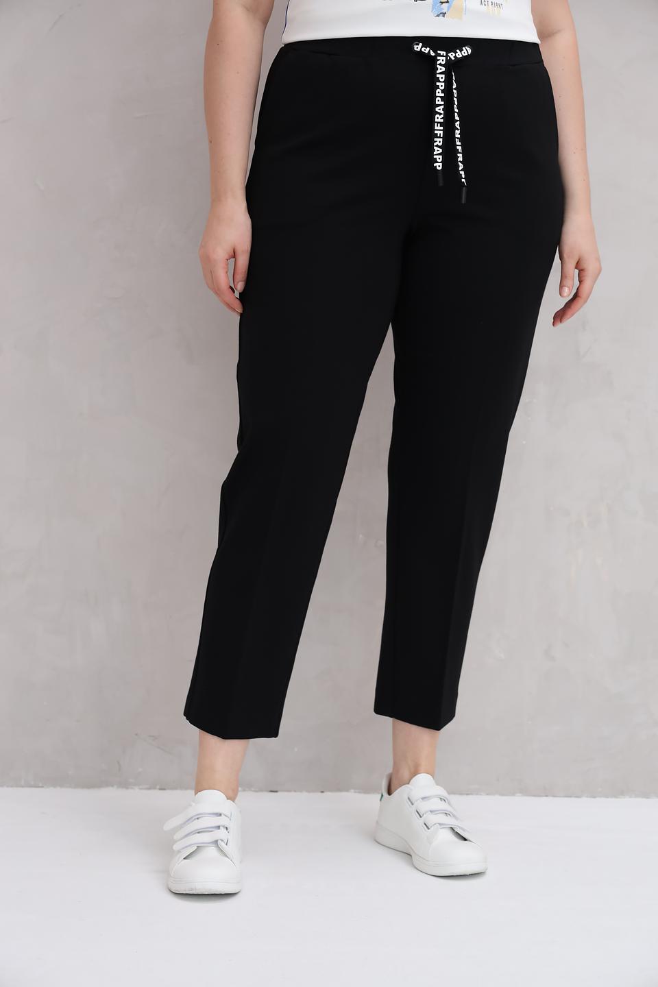 Брюки Frapp чёрные с логотипом