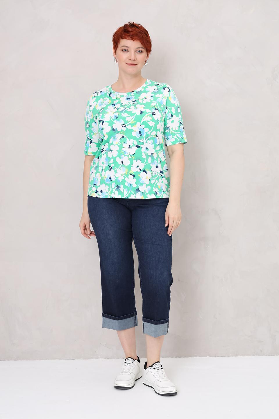 Футболка Rabe collection с цветочным принтом