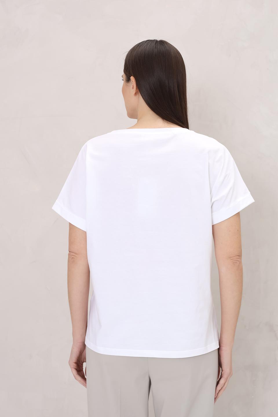 Футболка UNQ женская белая с логотипом