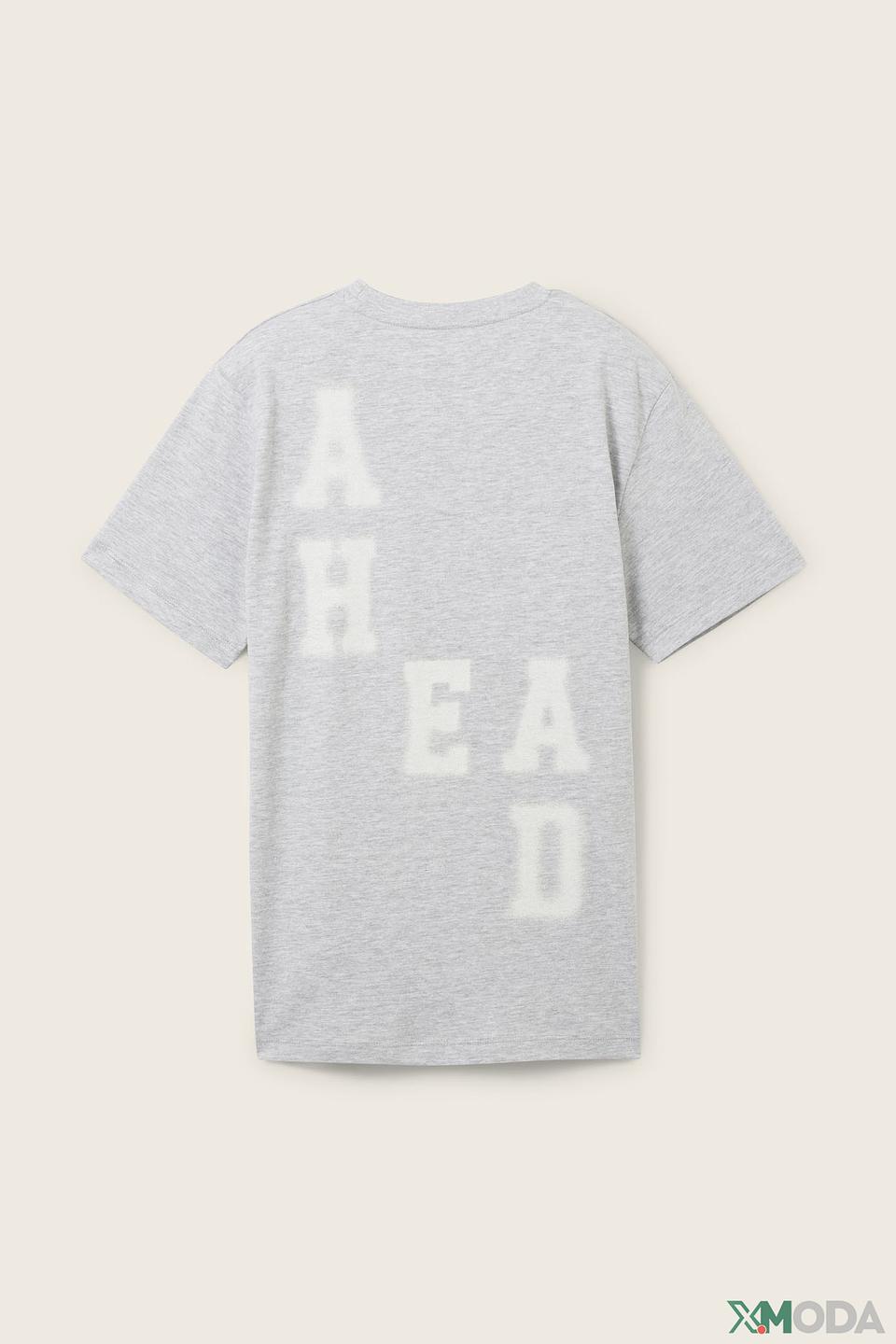 Футболка Tom Tailor серо-меланжевая