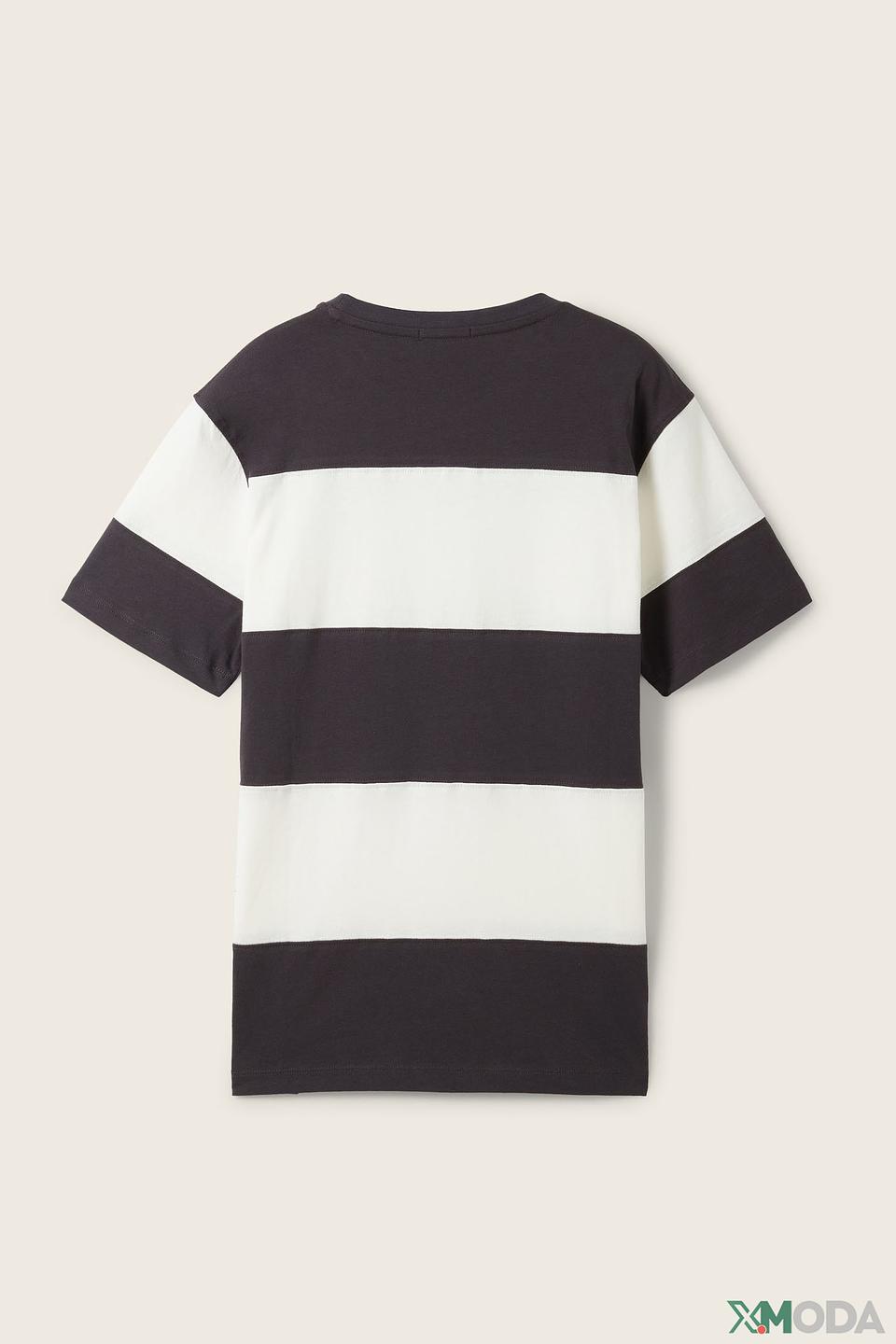 Футболка Tom Tailor в полоску серая