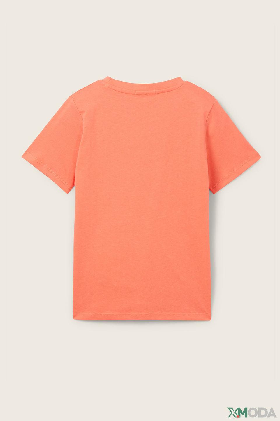 Футболка Tom Tailor с акулой оранжевый