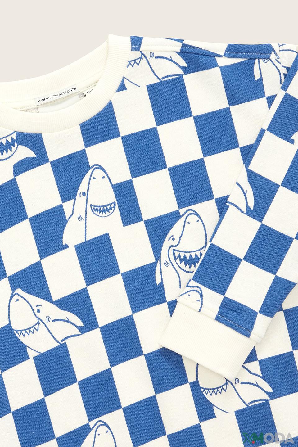 Свитшот Tom Tailor сине-белый