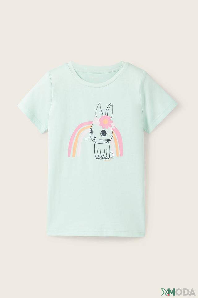 Футболка Tom Tailor с зайчиком мятного цвета