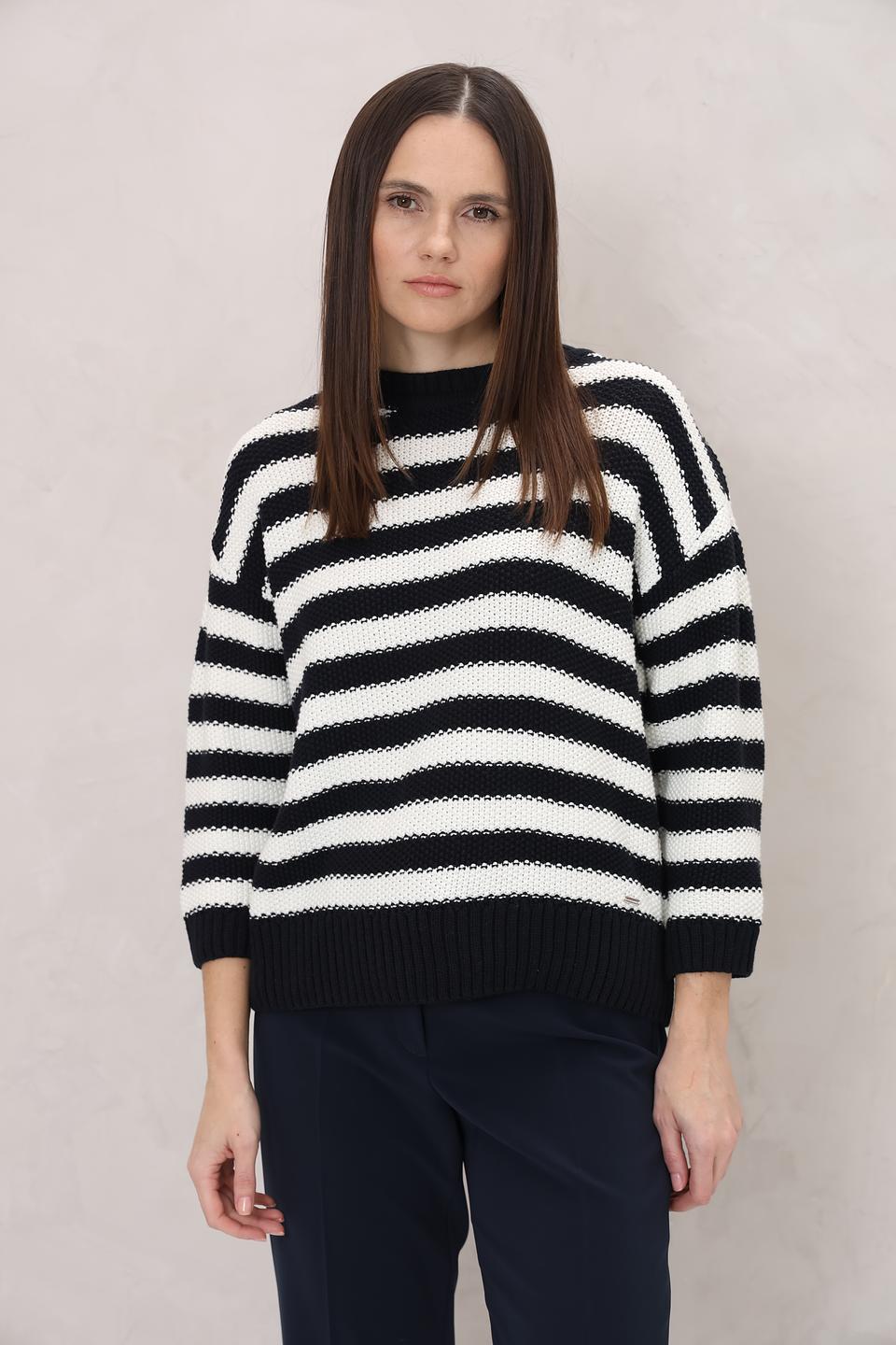 Пуловер More and More в полоску