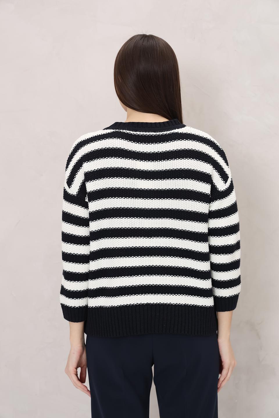 Пуловер More and More в полоску