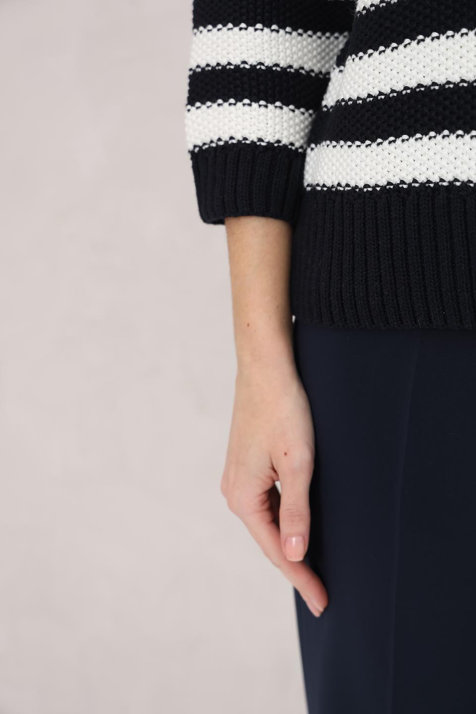 Пуловер More and More в полоску