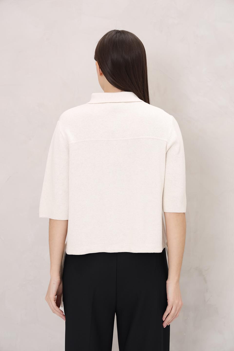 Жакет Oui приталенный, кремовый