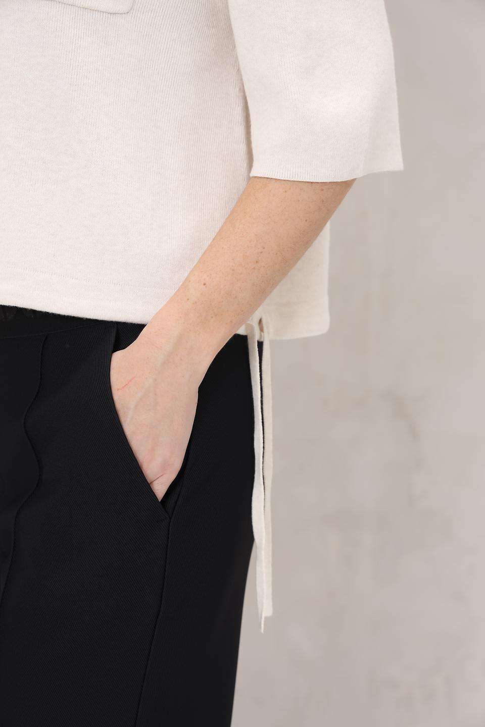 Жакет Oui приталенный, кремовый