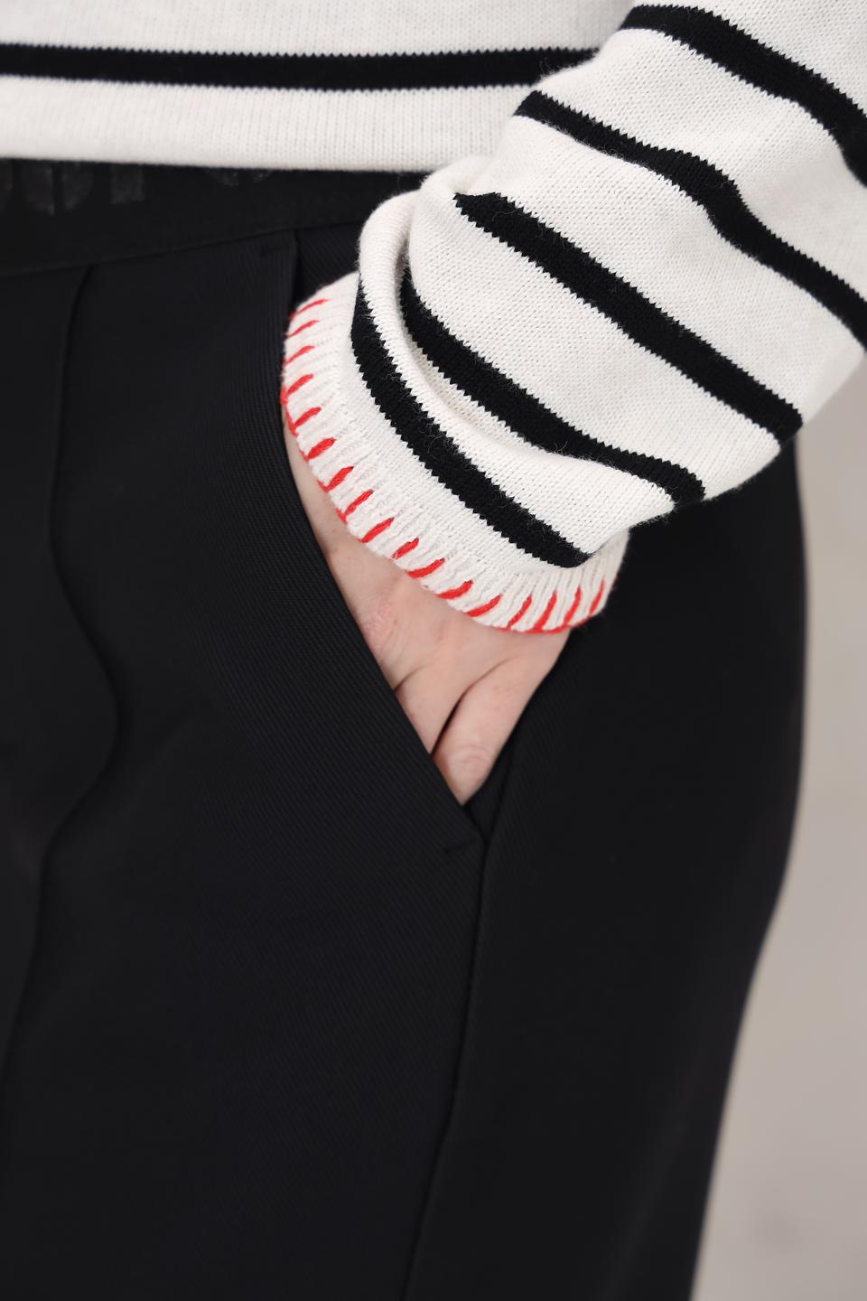 Брюки клёш Oui чёрные