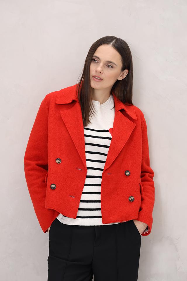 Жакет Oui шерстяной красный