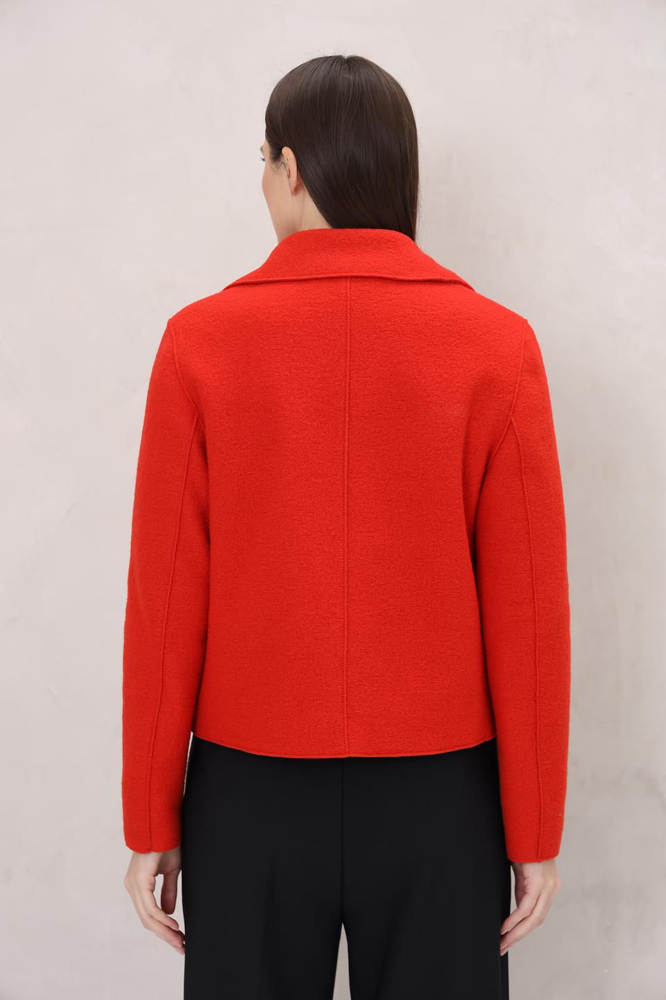 Жакет Oui шерстяной красный
