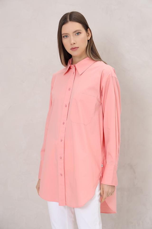 Рубашка Tom Tailor denim розовая