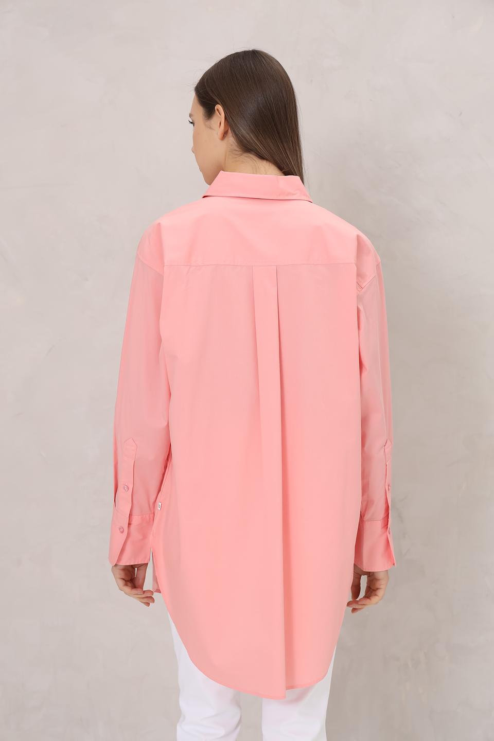 Рубашка Tom Tailor denim розовая