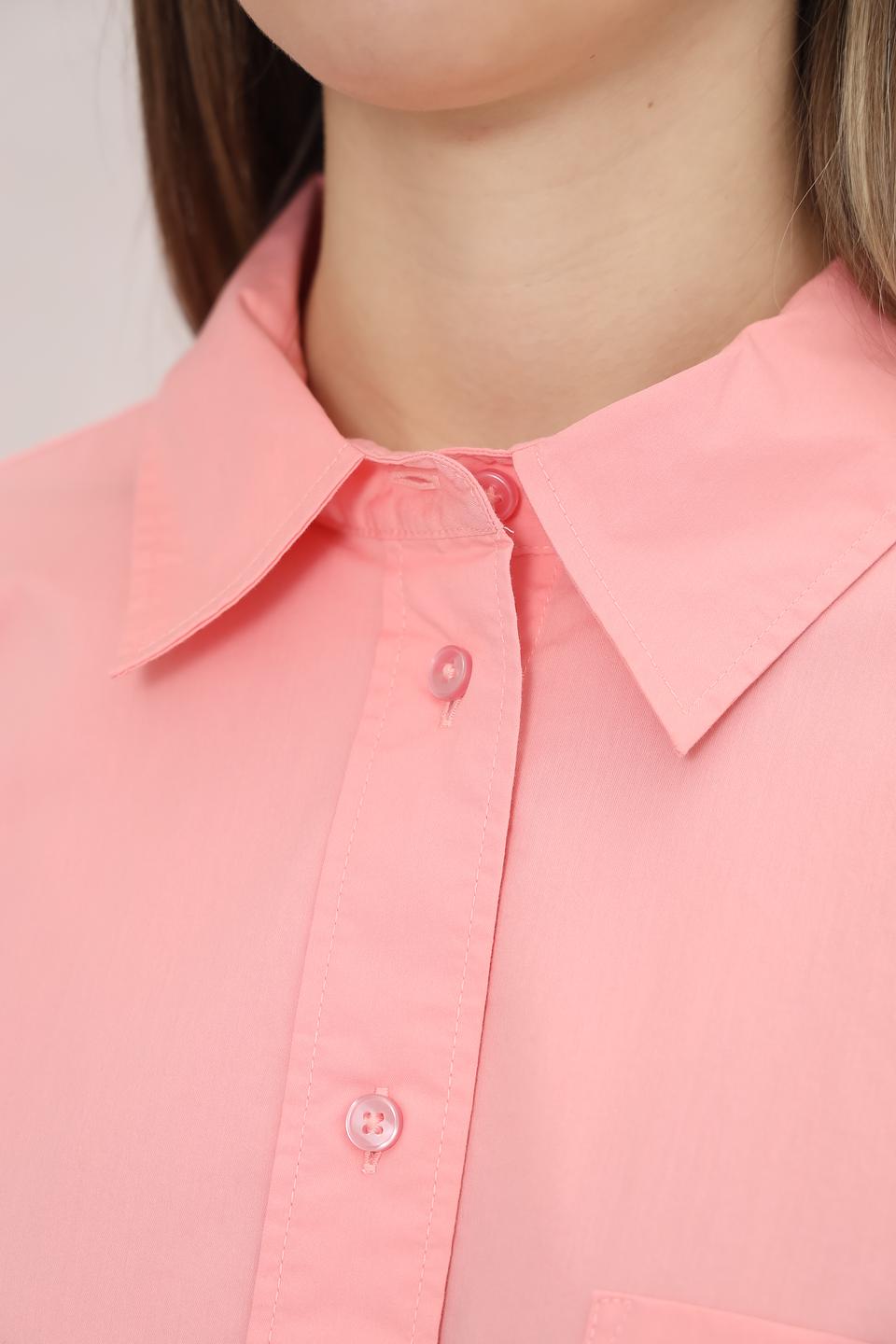 Рубашка Tom Tailor denim розовая