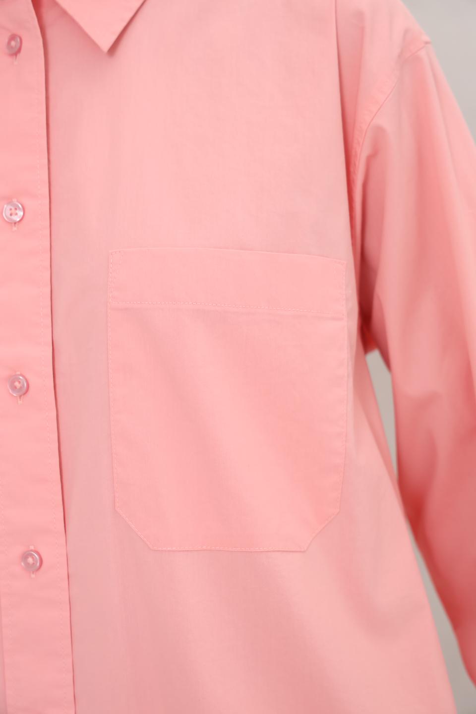 Рубашка Tom Tailor denim розовая