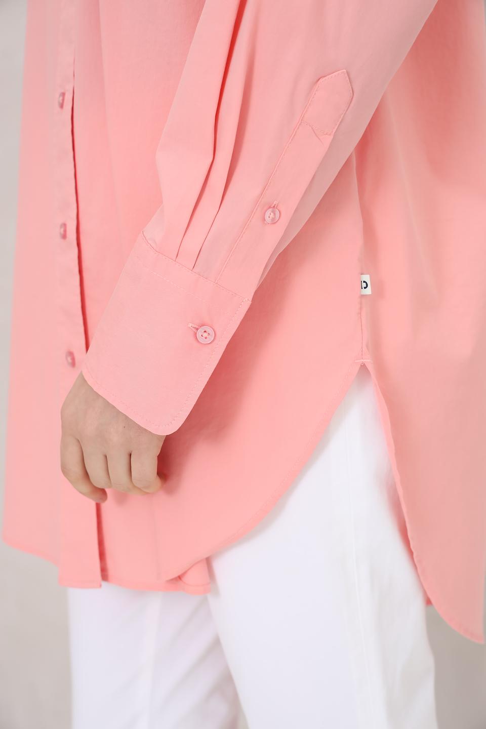 Рубашка Tom Tailor denim розовая